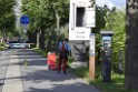 Koelner Seilbahn Gondel blieb haengen Koeln Linksrheinisch P357